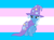 Size: 978x728 | Tagged: safe, derpibooru exclusive, derpibooru import, trixie, pony, unicorn, female, gender headcanon, headcanon, lgbt, lgbt headcanon, lidded eyes, mare, pride, raised hoof, smiling, solo, trans girl, trans mare trixie, trans trixie, transgender, transgender pride flag