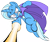 Size: 3531x2956 | Tagged: safe, artist:redapropos, derpibooru import, trixie, pony, unicorn, angry, crossover, dragon ball z, energy blast, female, gritted teeth, high res, majin, mare, possessed, solo, xk-class end-of-the-world scenario