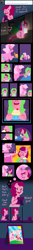 Size: 500x3754 | Tagged: safe, pinkie pie, earth pony, pony, g3, ask, comic, cupcake, female, filly, food, g3 to g4, generation leap, granny pie, mare, memories, mouth hold, neck nuzzle, nuzzling