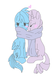 Size: 705x996 | Tagged: safe, artist:thepurplecranberry, rainbow dash, rarity, pegasus, pony, unicorn, blushing, clothes, female, lesbian, mare, monochrome, nuzzling, raridash, scarf, shared clothing, shared scarf, shipping