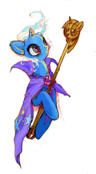 Size: 653x1176 | Tagged: safe, artist:mymguru, derpibooru import, trixie, pony, unicorn, female, mare, solo, twilight scepter