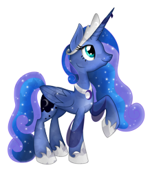 Size: 3000x3387 | Tagged: safe, artist:theshadowstone, princess luna, alicorn, pony, female, horn, mare, simple background, solo, transparent background