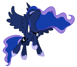 Size: 7500x6507 | Tagged: safe, artist:estories, princess luna, alicorn, pony, absurd resolution, simple background, solo, transparent background, vector