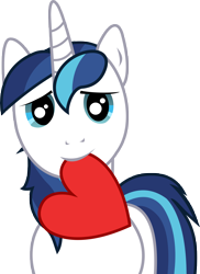 Size: 7845x10799 | Tagged: safe, artist:dragondude51796, shining armor, pony, unicorn, absurd resolution, heart, simple background, transparent background, valentine, vector