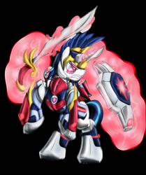 Size: 817x978 | Tagged: safe, artist:zedrin, shining armor, pony, unicorn, armor, shield, sword