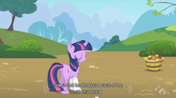 Size: 640x355 | Tagged: safe, derpibooru import, screencap, twilight sparkle, pony, unicorn, female, horn, mare, purple coat, purple mane, solo, youtube caption