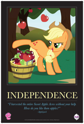 Size: 1302x1918 | Tagged: safe, applejack, earth pony, pony, female, official, poster, solo