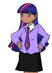 Size: 750x1050 | Tagged: safe, artist:yummixx2, derpibooru import, twilight sparkle, clothes, humanized, skirt