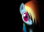 Size: 150x110 | Tagged: dead source, safe, artist:lova-gardelius, rainbow dash, pegasus, pony, creepy, female, mare, solo