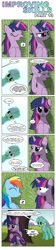 Size: 1024x4574 | Tagged: safe, artist:bcrich40, derpibooru import, lyra heartstrings, rainbow dash, twilight sparkle, unicorn twilight, pegasus, pony, unicorn, comic:improving skills, angry, comic, crying, dialogue, female, hangover, implied sex, improving skills, lesbian, mare, shipping, sitting, sleeping, tree, twidash, z