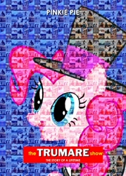 Size: 500x700 | Tagged: safe, pinkie pie, earth pony, pony, female, hat, mare, movie poster, parody, solo, top hat