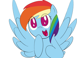 Size: 1600x1200 | Tagged: safe, artist:alexsalinasiii, rainbow dash, pegasus, pony, open mouth, simple background, solo, transparent background