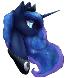 Size: 837x1000 | Tagged: safe, artist:breezy-aria, princess luna, alicorn, pony, portrait, simple background, solo, transparent background