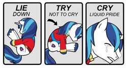 Size: 710x378 | Tagged: safe, artist:potatoevomit, shining armor, pony, unicorn, liquid pride, meta, solo, try not to cry