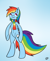 Size: 1200x1460 | Tagged: safe, rainbow dash, pegasus, pony, clothes, just ask rainbow dash, m4ng0s, scarf, solo