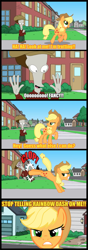 Size: 576x1630 | Tagged: safe, artist:irie-mangastudios, applejack, earth pony, pony, american dad, crossover, roger the alien