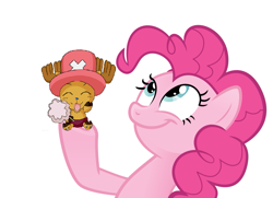 Size: 1179x855 | Tagged: safe, pinkie pie, earth pony, pony, female, mare, meme, one piece, pink coat, pink mane, tony tony chopper