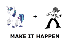 Size: 1337x796 | Tagged: safe, shining armor, pony, unicorn, bro strider, exploitable meme, homestuck, make it happen