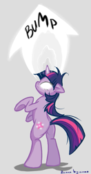 Size: 347x658 | Tagged: dead source, safe, artist:fiarel, derpibooru import, twilight sparkle, bump, reaction image, solo