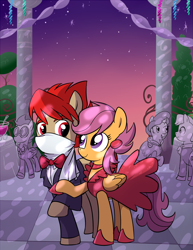 Size: 924x1200 | Tagged: safe, artist:madmax, scootaloo, older, ponified, strider hiryu