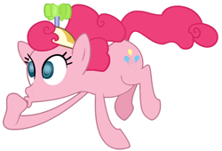 Size: 986x672 | Tagged: safe, pinkie pie, screwball, earth pony, pony, hat, propeller hat, recolor, simple background, white background