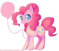 Size: 3700x3200 | Tagged: safe, artist:kuranocat, pinkie pie, earth pony, pony, female, high res, mare, pink coat, pink mane, solo