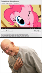 Size: 667x1159 | Tagged: safe, pinkie pie, human, cute, heart attack, hnnng, irl, irl human, meme, photo, pinkielicious, youtube link