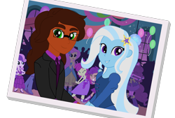 Size: 2855x1925 | Tagged: safe, artist:knightmare-moon, derpibooru import, trixie, oc, equestria girls, canon x oc, fall formal, female, male, pairings, shipping, straight