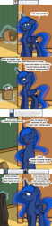 Size: 1000x4312 | Tagged: safe, artist:theparagon, princess luna, alicorn, pony, colored pupils, comic, hunted luna, magic, offscreen character, pov, solo, telekinesis, tumblr