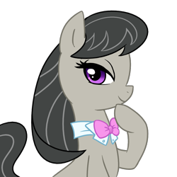 Size: 1000x1000 | Tagged: safe, artist:madmax, octavia melody, earth pony, pony, female, hoof on chin, looking at you, mare, simple background, transparent background