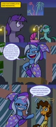 Size: 1280x2880 | Tagged: safe, artist:grandpalove, derpibooru import, cheese sandwich, trixie, pony, unicorn, ask trixie and cheese, comic, female, mare