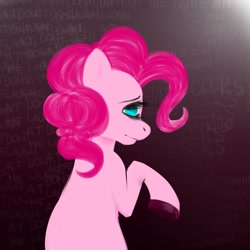 Size: 1000x1000 | Tagged: safe, artist:korodious, pinkie pie, earth pony, pony, female, mare, pink coat, pink mane, solo