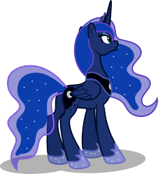 Size: 6000x6623 | Tagged: safe, artist:mactavish1996, artist:salemcat, princess luna, alicorn, pony, absurd resolution, simple background, solo, transparent background, vector