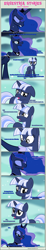 Size: 1475x7982 | Tagged: safe, artist:estories, princess luna, oc, oc:silverlay, alicorn, pony, comic:seeds of darkness, comic