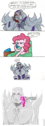 Size: 340x945 | Tagged: safe, pinkie pie, earth pony, pony, female, megatron, pink coat, pink mane, pink tail, roflbot, transformers