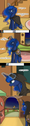 Size: 1000x4177 | Tagged: safe, artist:theparagon, princess luna, alicorn, pony, colored pupils, comic, hunted luna, magic, offscreen character, pov, solo, tumblr