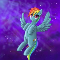 Size: 800x800 | Tagged: safe, artist:nefertie, rainbow dash, pegasus, pony, solo