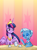 Size: 1000x1347 | Tagged: safe, artist:fimlie, derpibooru import, trixie, twilight sparkle, twilight sparkle (alicorn), alicorn, pony, bowtie, female, mare, older, tea, teacup, teapot