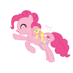 Size: 900x900 | Tagged: safe, artist:speccysy, fluttershy, pinkie pie, earth pony, pegasus, pony, doll, female, flutterpie, lesbian, shipping, solo, yay