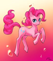 Size: 1400x1600 | Tagged: safe, artist:katiramoon, derpibooru import, pinkie pie, earth pony, pony, female, looking at you, mare, smiling, solo