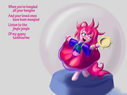 Size: 1024x768 | Tagged: safe, artist:snus-kun, pinkie pie, earth pony, pony, semi-anthro, friendship is witchcraft, female, gypsy pie, romani, solo