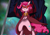 Size: 1099x774 | Tagged: safe, artist:buljong, pinkie pie, earth pony, pony, ask doctor whooves, cape, clothes, crossover, flag, grin, hotblooded pinkie pie, kamina, smiling, solo, tengen toppa gurren lagann