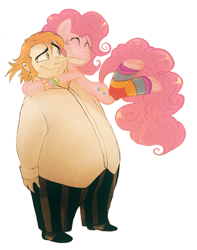 Size: 786x1000 | Tagged: safe, artist:technaro, pinkie pie, human, crossover, the penguin