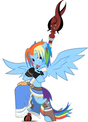 Size: 2459x3394 | Tagged: safe, artist:halotheme, rainbow dash, pegasus, pony, crossover, final fantasy, high res, solo