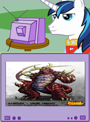 Size: 688x933 | Tagged: safe, shining armor, pony, unicorn, exploitable meme, gaonaga, kaiju combat, tv meme