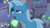 Size: 1280x720 | Tagged: safe, derpibooru import, screencap, trixie, pony, unicorn, road to friendship, female, glowpaz, mare, open mouth, solo