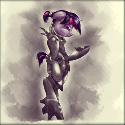 Size: 1600x1600 | Tagged: safe, artist:11meister, derpibooru import, twilight sparkle, pony, bipedal, bubblegum crisis, crossover, powered exoskeleton