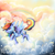 Size: 830x830 | Tagged: safe, artist:co0kie-cat, rainbow dash, pegasus, pony, blue coat, blue wings, female, mare, multicolored mane, simple background, smiling, solo