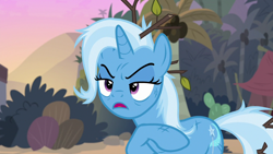 Size: 1280x720 | Tagged: safe, derpibooru import, screencap, trixie, pony, unicorn, road to friendship, female, mare, solo