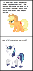 Size: 500x1072 | Tagged: safe, applejack, shining armor, earth pony, pony, unicorn, female, futurama, male, mare, stallion